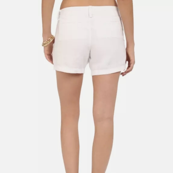 Lilly Pulitzer The Calla White Linen Resort Shorts - Picture 2 of 9